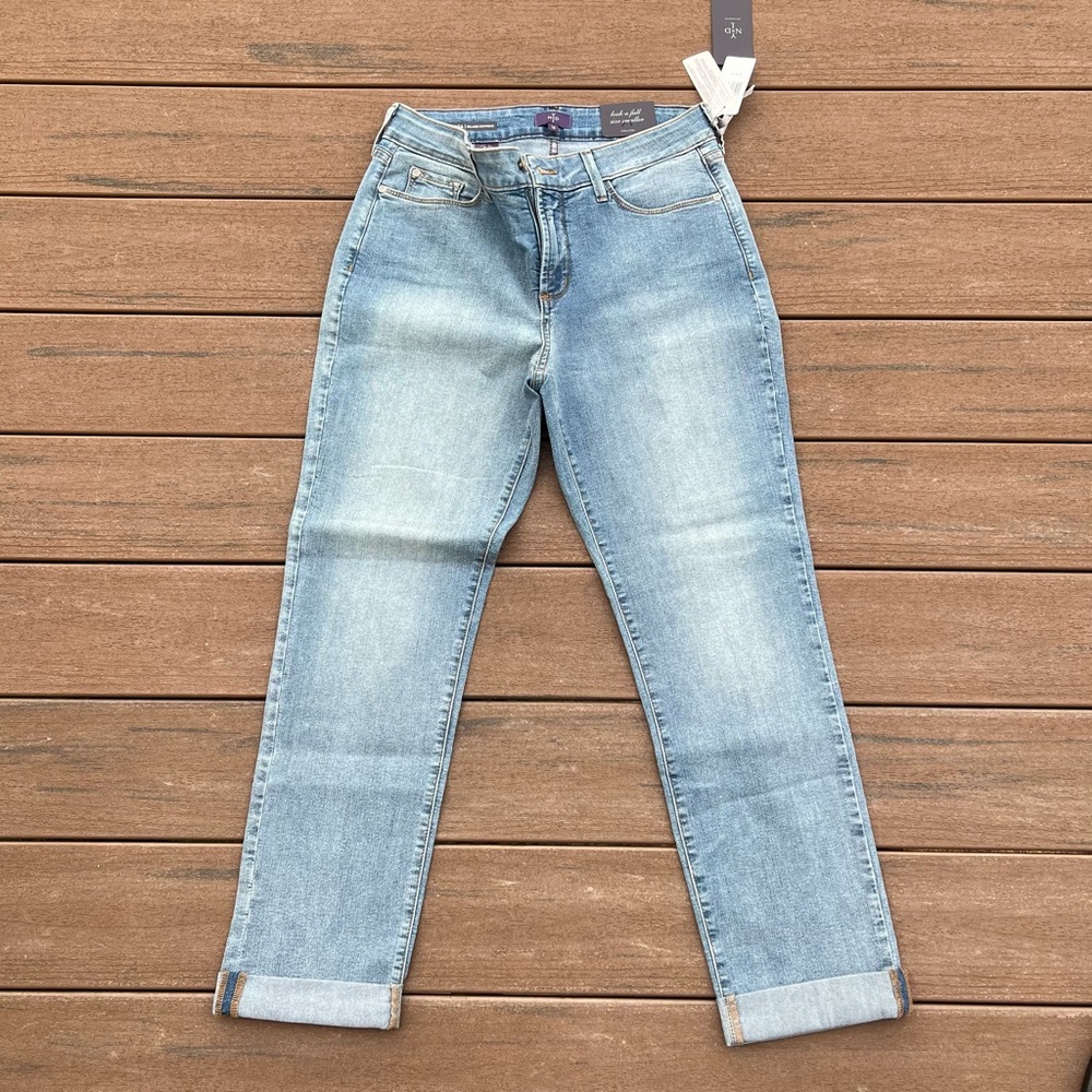 Brand new with tags stretchy, soft, light wash relaxed boyfriend “Sylvia” Jeans